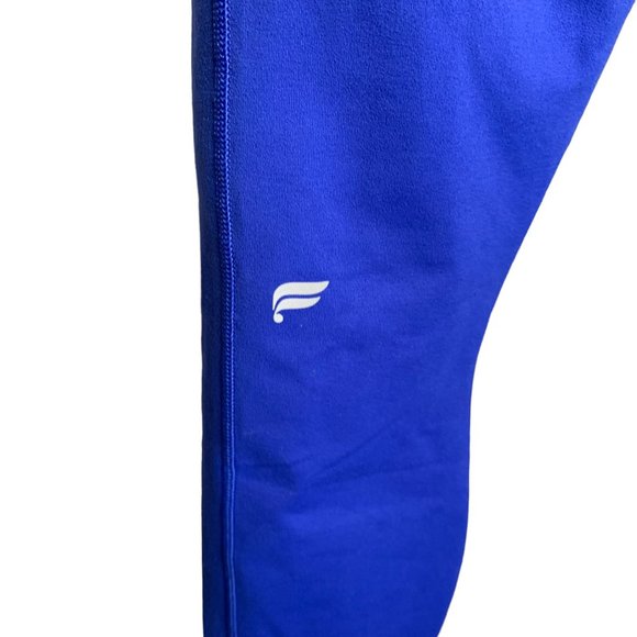 Fabletics Powerhold Cropped Leggings S Blue High Rise Waistband Pocket Pullon - Picture 5 of 5